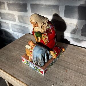 Jim Shore The Real Meaning Of Christmas Santa & Baby Jesus #4010488 Enesco 2008